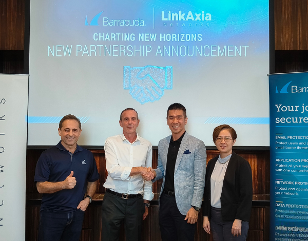 Charting New Horizons: LinkAxia Malaysia Announce Strategic Partnership with Barracuda to Expand Cybersecurity Portfolio